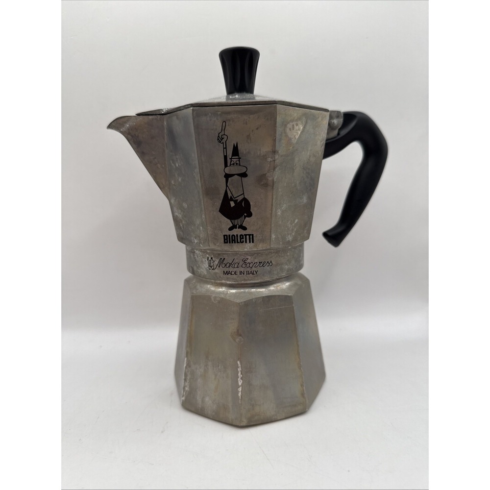 Bialetti Moka Express 1 Cup Aluminium Stovetop Coffee Maker Percolator Pot New